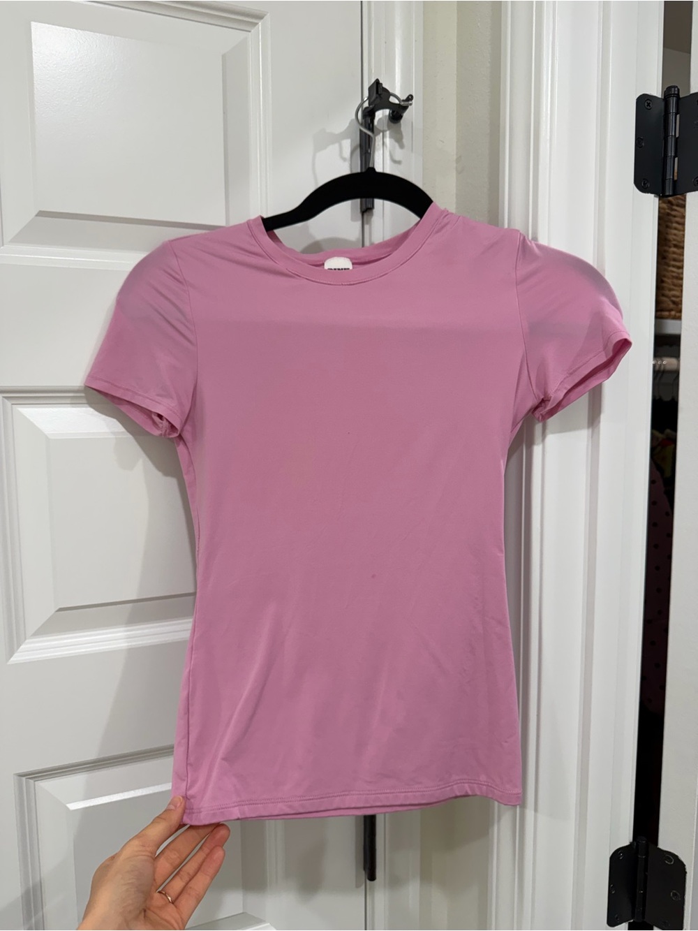 PINK Victoria's Secret Light Pink Crewneck Short Sleeve Tee